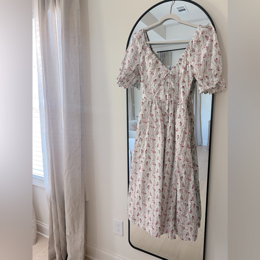 Hill House Ophelia Dress in pink vine